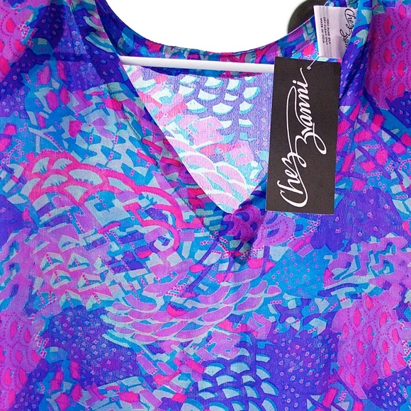 VTG 80's Chez Zvanni India SILK Dress - Picture 6 of 6